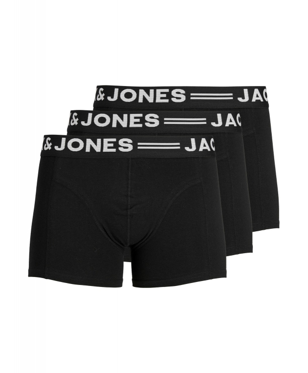 Jack & Jones 3-pak boxershorts i sort til herre billede 1