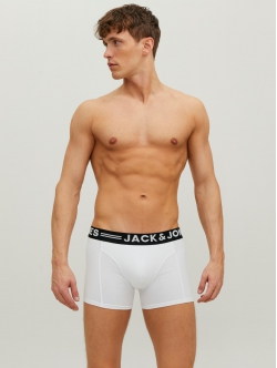 Jack & Jones 3-pak boxershorts i hvid til herre