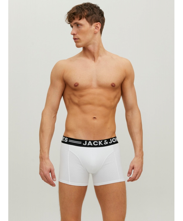 Jack & Jones 3-pak boxershorts i hvid til herre billede 4