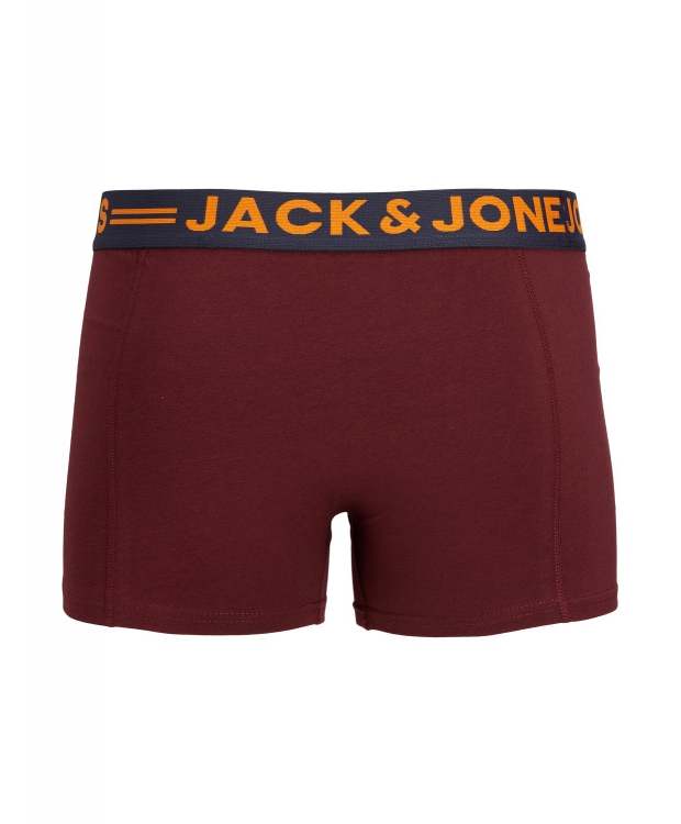 Jack & Jones 3-pak boxershorts i burgundy til herre billede 2