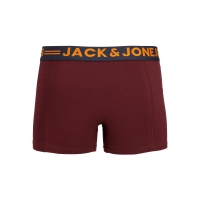 Jack & Jones 3-pak boxershorts i burgundy til herre