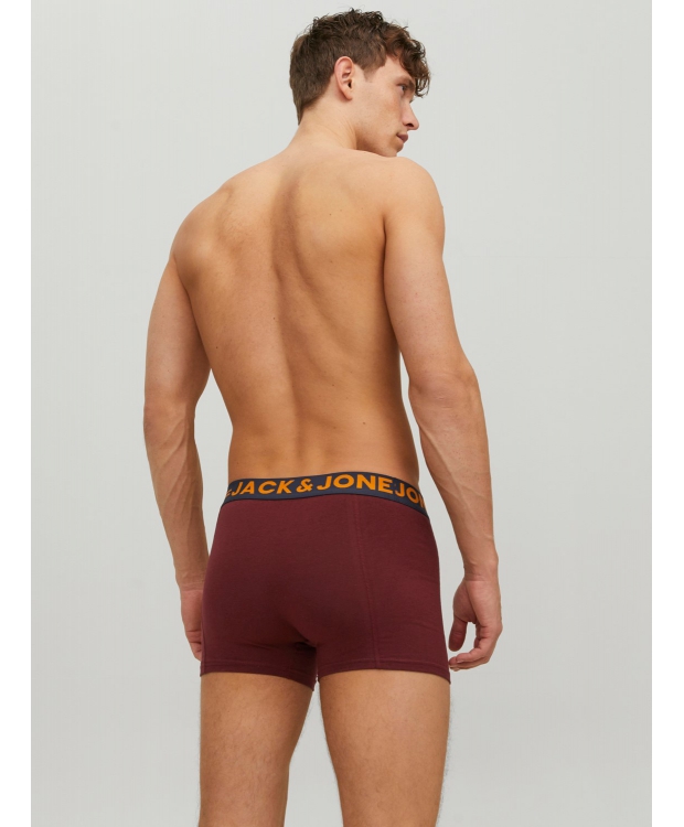 Jack & Jones 3-pak boxershorts i burgundy til herre billede 3