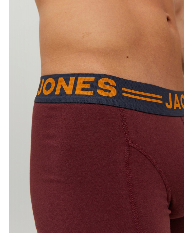 Jack & Jones 3-pak boxershorts i burgundy til herre billede 5