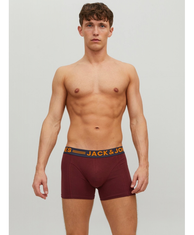 Jack & Jones 3-pak boxershorts i burgundy til herre billede 9