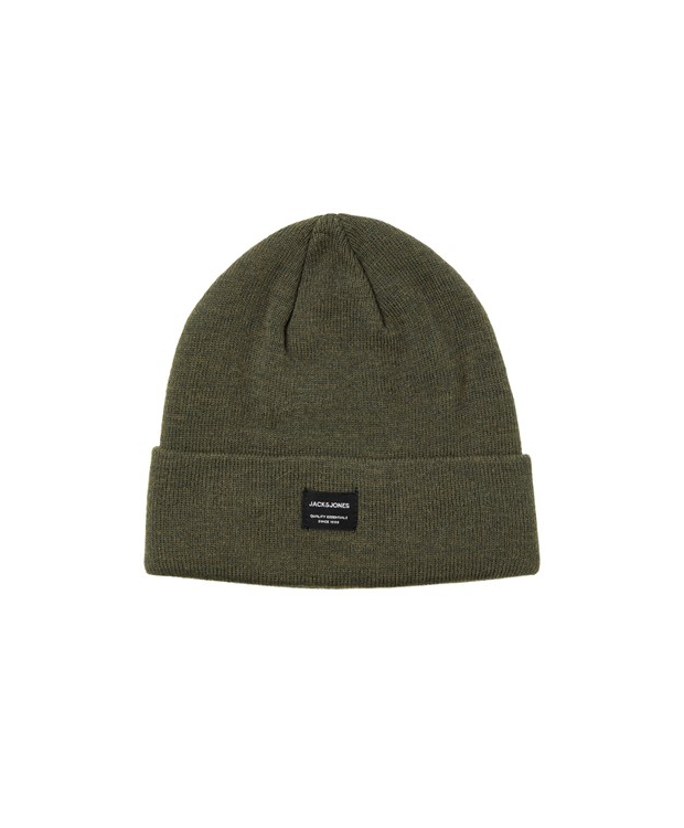 Jack & Jones klassisk mørkegrøn hue til herre – OUTLET billede 3