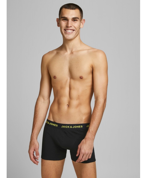 Jack & Jones 3-pak figursyede boxershorts i sort til herre billede 5