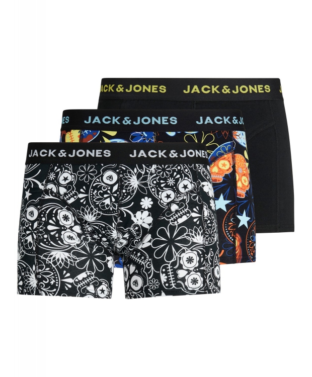 Jack & Jones 3-pak figursyede boxershorts i sort til herre billede 1