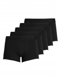 Jack & Jones 5-pak boxershorts i sort til herre