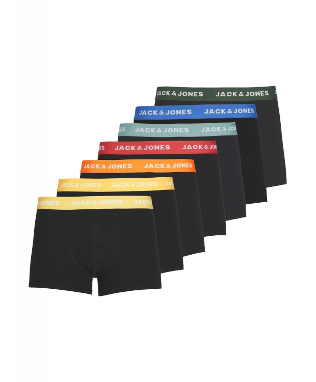 Jack & Jones 7-pak boxershorts i sort til herre billede 1