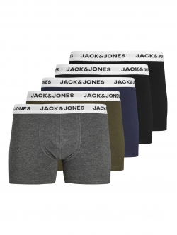 Jack & Jones 5-pak boxershorts i flere farver til herre