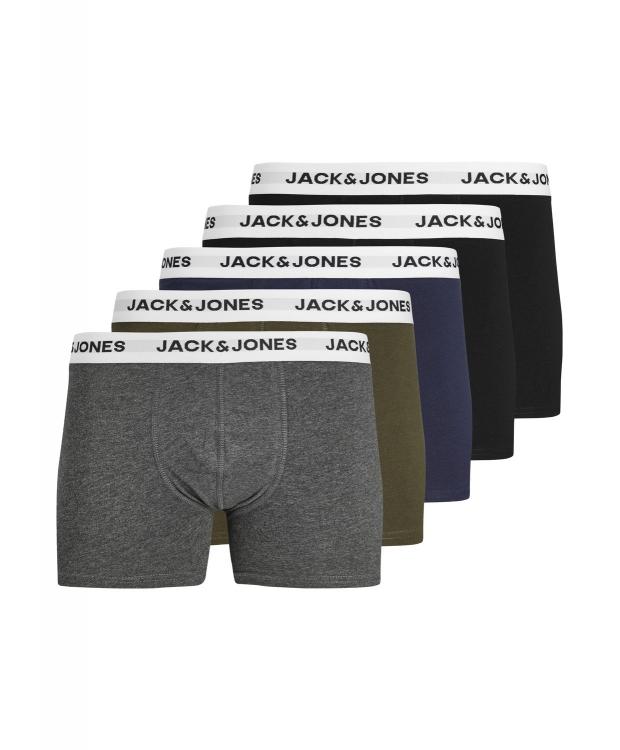 Jack & Jones 5-pak boxershorts i flere farver til herre billede 1