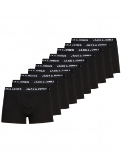 Jack & Jones 10-pak sorte boxershorts til herre