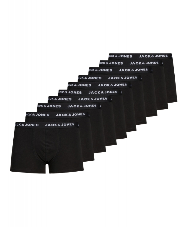Jack & Jones 10-pak sorte boxershorts til herre billede 1