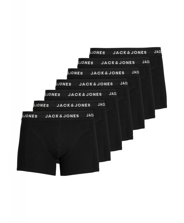 Jack & Jones 7-pak sorte boxershorts til herre billede 1