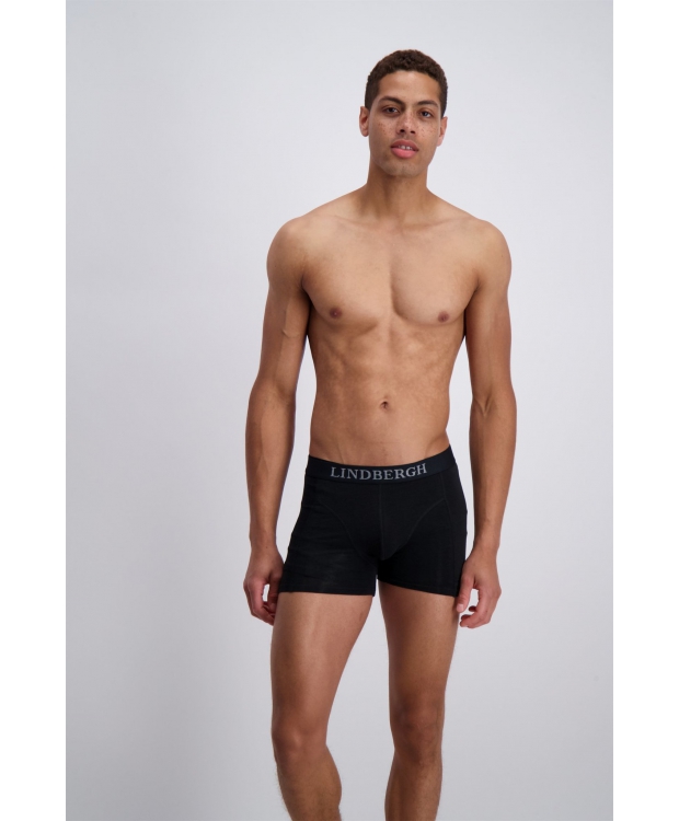 Lindbergh 3-pak sorte bomuldsboxershorts til herre billede 2