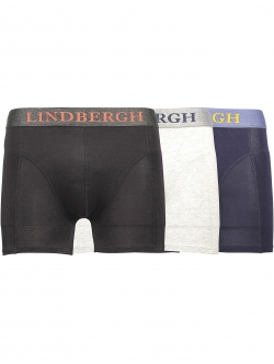 Lindbergh 3-pak bambusboxershorts i forskellige farver til herre