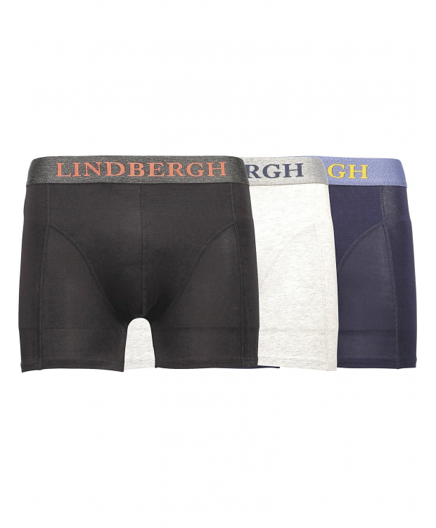 Lindbergh 3-pak bambusboxershorts i forskellige farver til herre billede 1