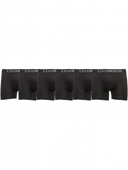 Lindbergh 6-pak bambusboxershorts i sort til herre