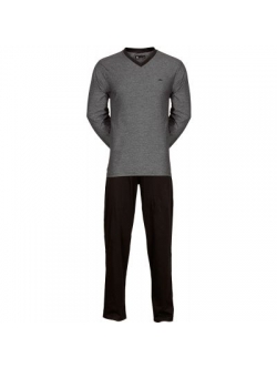JBS jersey-pyjamas i grå og sort til mænd