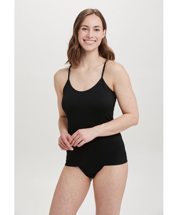 Decoy microfiber singlet med regulerbare stropper sort billede 3