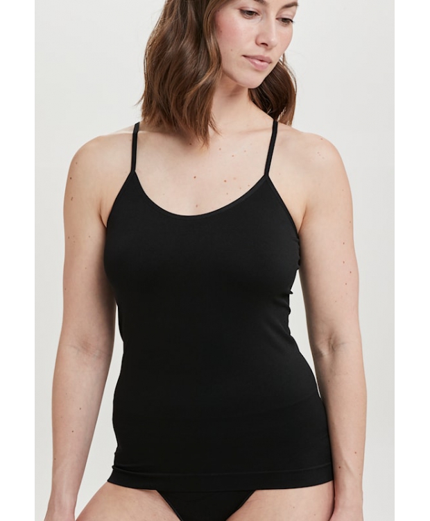 Decoy microfiber singlet med regulerbare stropper sort billede 5