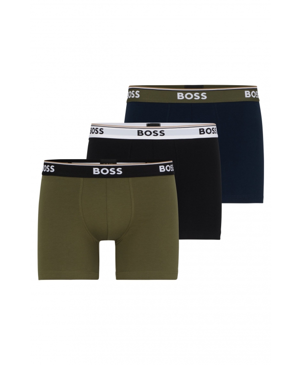 BOSS boxershorts til herre, 3-pak i forskellige farver – S (OUTLET) billede 1