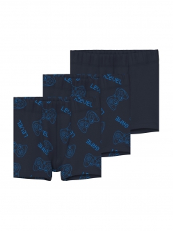 NAME IT mørkeblå boxershorts til drenge, 3-pak