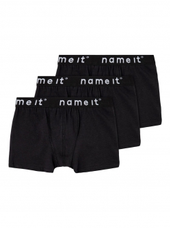 NAME IT sorte boxershorts til drenge, 3-pak