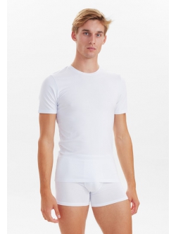 JBS bambus-T-shirts med rund hals 2-pak til herre – hvid