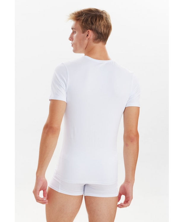 JBS bambus-T-shirts med rund hals 2-pak til herre – hvid billede 2