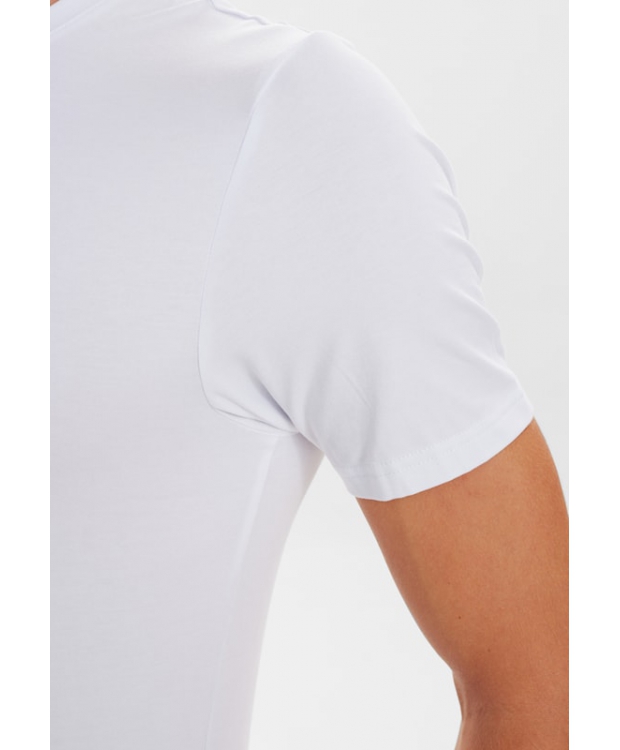 JBS bambus-T-shirts med rund hals 2-pak til herre – hvid billede 4