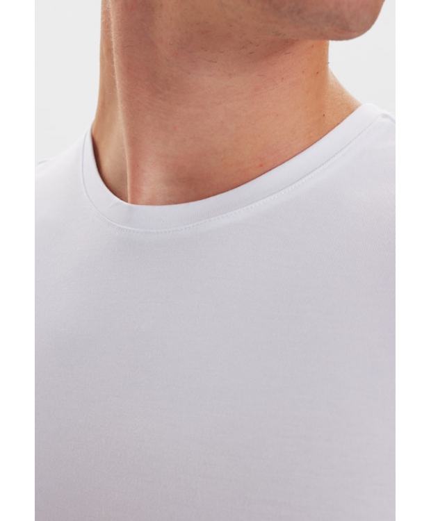 JBS bambus-T-shirts med rund hals 2-pak til herre – hvid billede 5