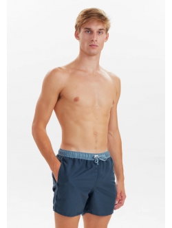 JBS blå badeshorts i genbrugt polyester til herre – Outlet