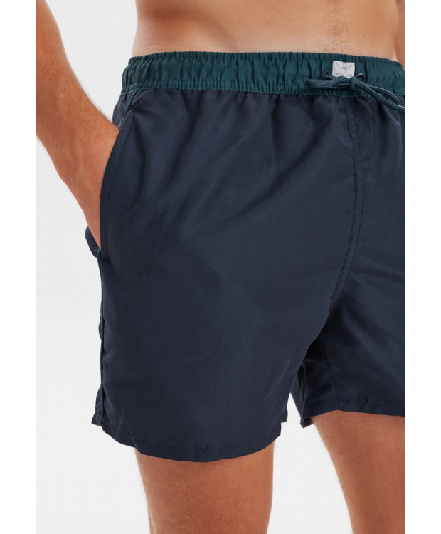 JBS navy badeshorts i genbrugt polyester til herre billede 4