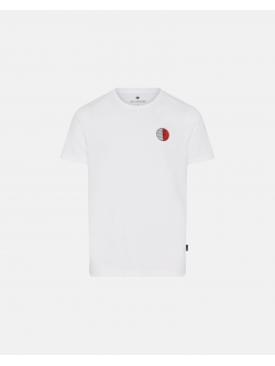 JBS of Denmark hvid T-shirt med rund hals til herre