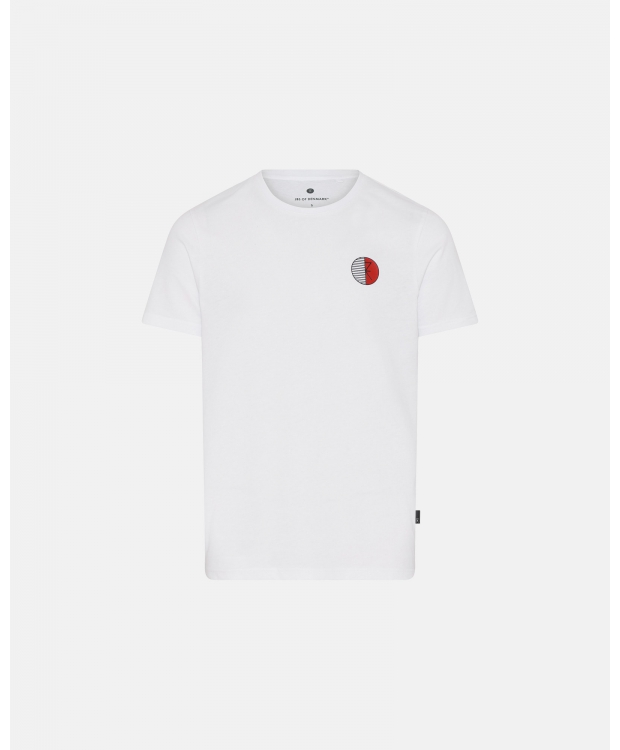 JBS of Denmark hvid T-shirt med rund hals til herre billede 1