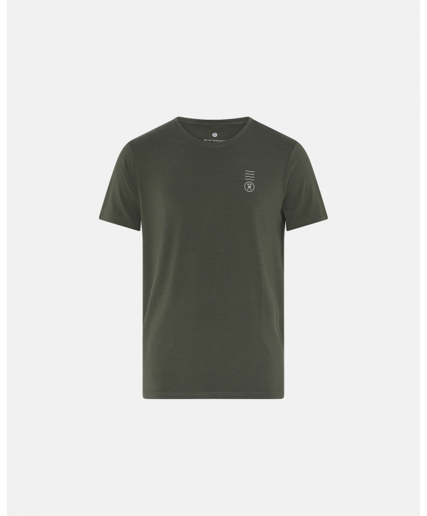 JBS of Denmark grøn bambus-T-shirt med rund hals til herre – Outlet billede 1