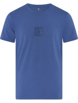 JBS of Denmark blå bambus-T-shirt med rund hals til herre