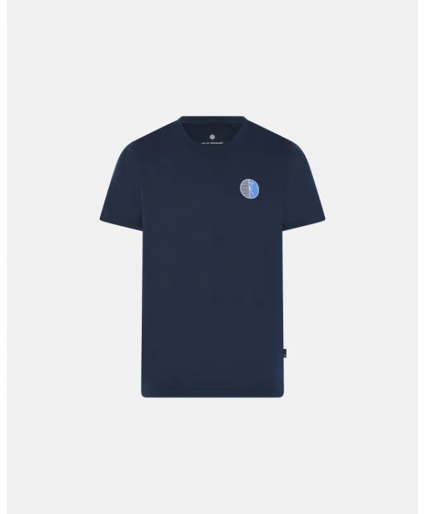 JBS of Denmark navy T-shirt med rund hals til herre billede 1