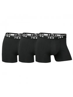 JBS 3-pak sorte bomulds-boxershorts til mænd