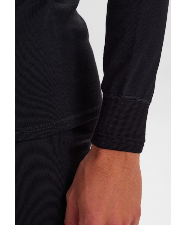 JBS sort langærmet T-shirt i bomuld til herre billede 5