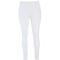 Festival lange bambusleggings i hvid til kvinder