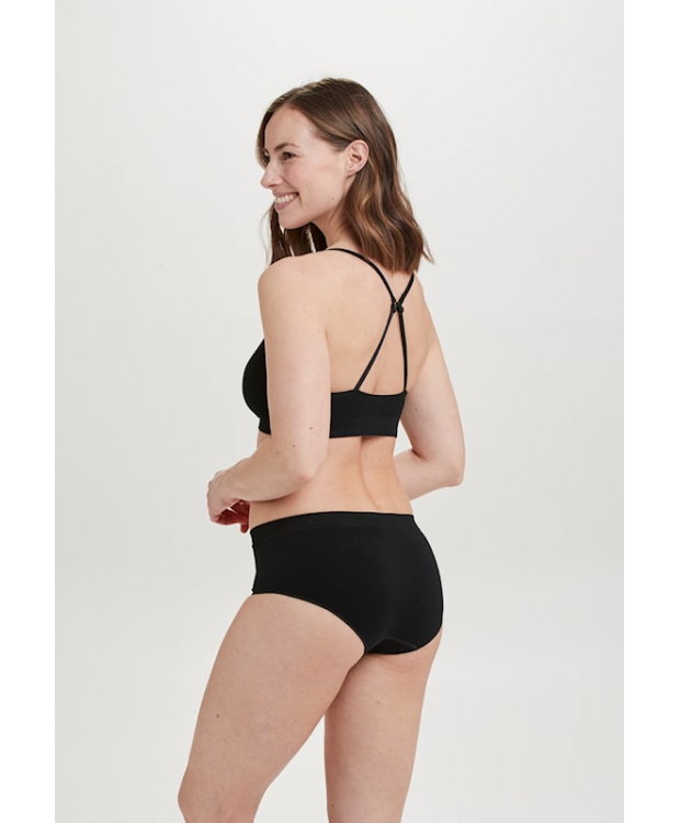 6 par Decoy Microfiber hipster trusse sort til kvinder – detaljebillede 4