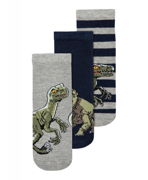 Name It 3-pak Jurassic World-strømper til drenge – Outlet billede 1