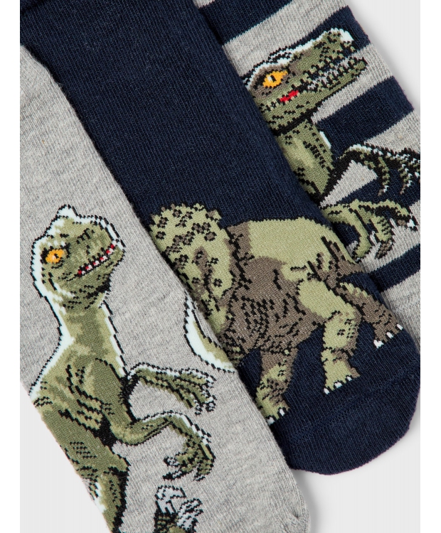 Name It 3-pak Jurassic World-strømper til drenge – Outlet billede 2