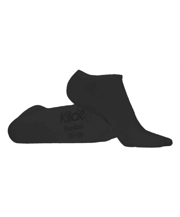 Kilde Comfort & Diabetes Low Cut bambusstrømper – sort unisex billede 1
