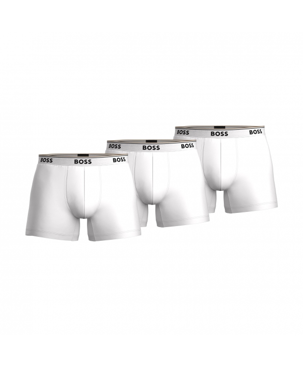 BOSS 3-pak Power boksershorts med signaturstribe – hvid herre billede 1