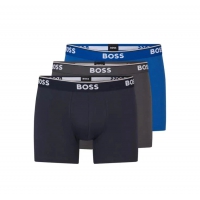 BOSS 3-pak Power boksershorts – blå nuancer til herre
