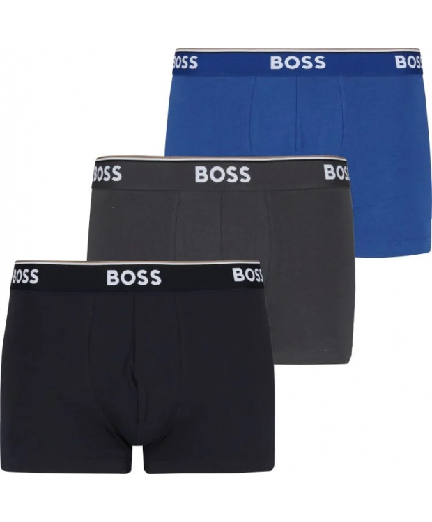 BOSS 3-pak Power boksershorts – blå nuancer til herre billede 1