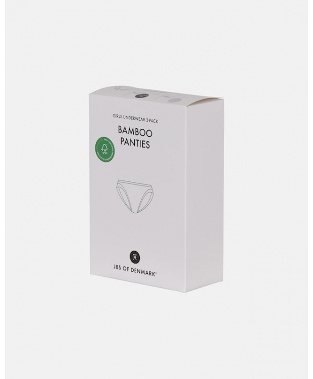 JBS of Denmark 3-pak bambus hipstertrusser i grå til piger billede 5